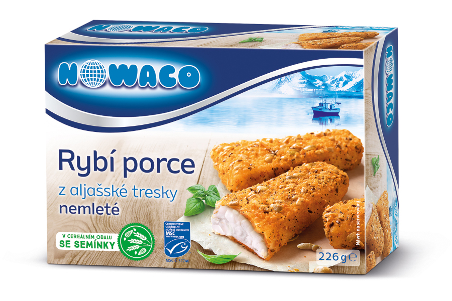 Nowaco | Obaľované cereálne porcie z tresky MSC