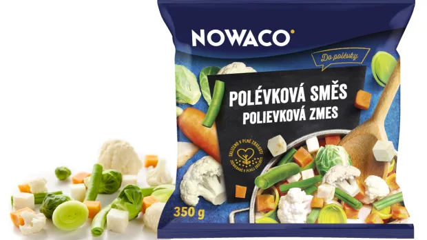Krásne nové obaly zelenín a ovocia Nowaco