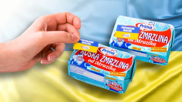 Ruská zmrzlina Prima bude po novom Ukrajinská