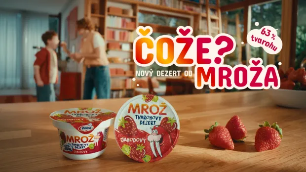 Prima tvarohový dezert – nový chladený Mrož