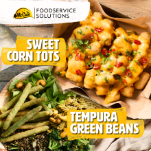 McCain Foodservice Solutions | Sweet Corn Tots | Tempura Green Beans