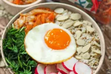 Kimchi ovsená kaša