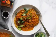 Krémové Kimchi cestoviny