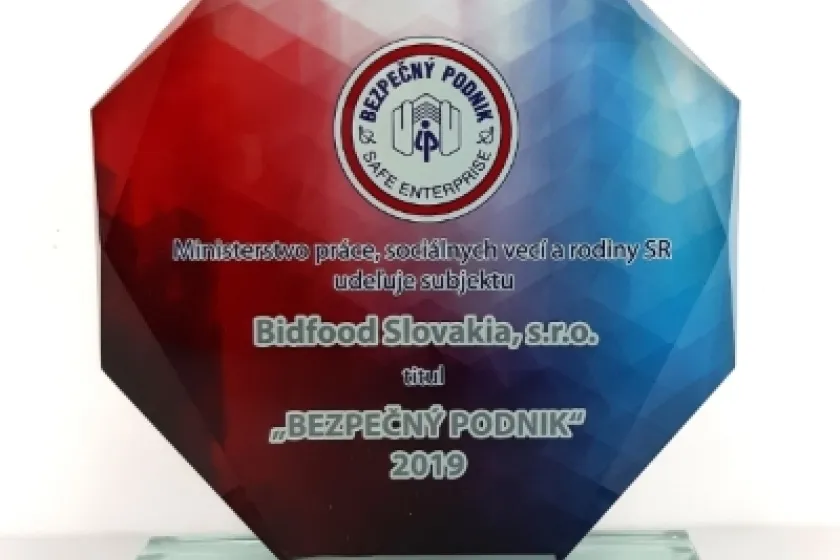 Ocenenie Bezpečný podnik