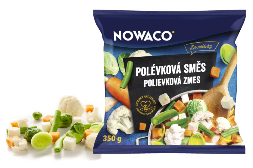 Krásne nové obaly zelenín a ovocia Nowaco