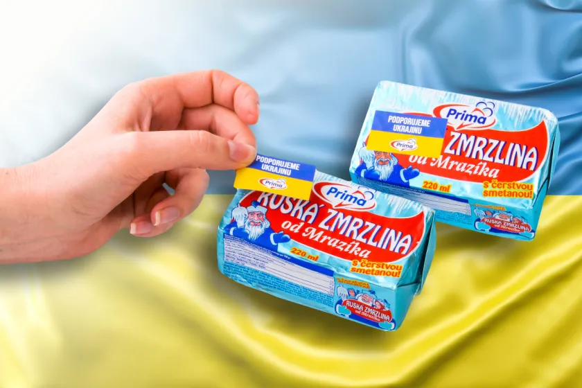 Ruská zmrzlina Prima bude po novom Ukrajinská