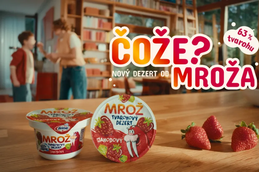 Prima tvarohový dezert – nový chladený Mrož