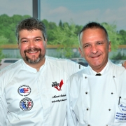 Marek Svoboda Executive Chef Bidfood a Miroslav Kubec prezident AKC ČR