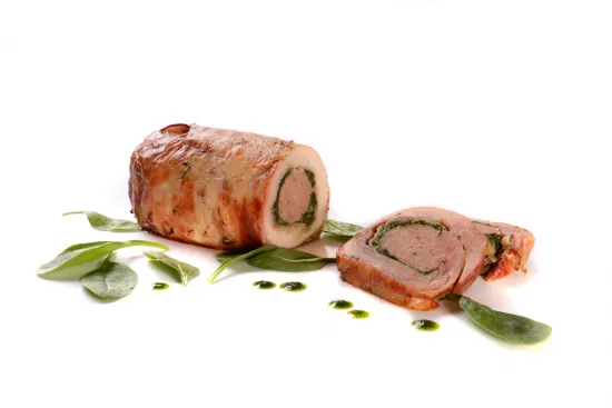 Kuracia roláda so špenátom Sous Vide